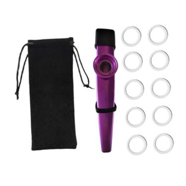 Imagem de YIJU Flauta Kazoo Infantil, Capa para Boquilha, Acompanhamento Musical, Instrumento Musical de Brinquedo com Diafragmas para Festa e Prática Diária, Tolet