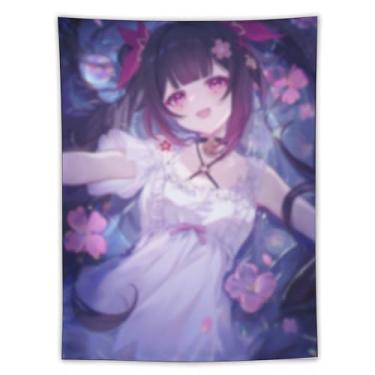 Imagem de LIEGBMEU Tapeçaria Sexy Hot Anime Girl 152.4 cmx203.2 cm Wall Quilt Art Whimsical Tapestry DecorationAF427
