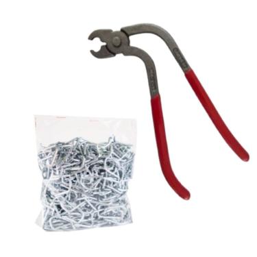 Imagem de Alicate Corneta para Tapeçaria e Concertina + 1kg de grampo U