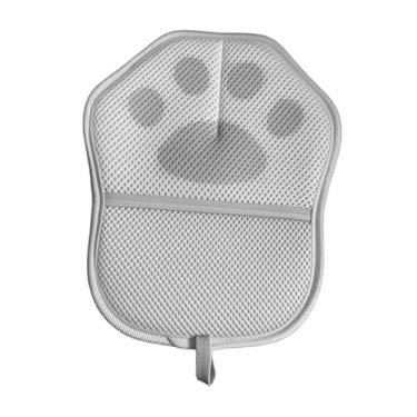 Imagem de Generic Luva de remoção de pelos de animais de estimação Luva reutilizável para de gatos Eficiente para lençóis de carpete, Cinza