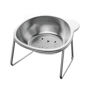 Imagem de WeiLaiKeQi Tigela elevada para gatos e cachorros, tigela de água e comida antiderrapante, inclinação de 15°, alimentador estável para animais de, Gatinho