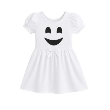 Imagem de Fantasia Infantil Fantasminha Vestido Branco - Ana Fantasias, Branco, 