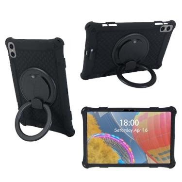 Imagem de AKNICI Capa para tablet TECLAST T50 Pro/HOTWAV Pad 11/YESTEL T15/SEBBE S23/UMIDIGI A15 Tab/weelikeit P39W/C idea P100/CWOWDEFU 11 Tablet 27.9 cm, 360°+ 180° giratório ajustável, preto