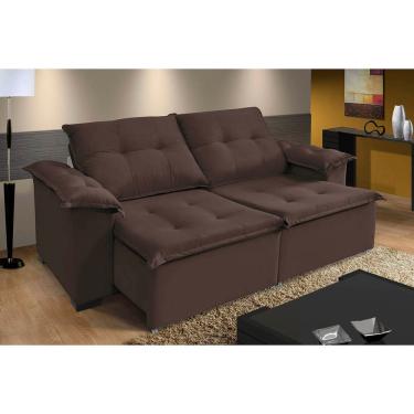 Imagem de Sofá Berlin 3 Lugares 1,80cm - De Casa Décor E Estofados Marrom