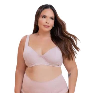 Imagem de Sutiã Plus Size Sem Bojo e Com Aro Reforçado Santa Passion, 56, Crista