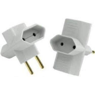 Imagem de Adaptador Para Tomada 2P 10A 3 Saidas Tipo T Ref.1213 Cod.211 - ILUMI