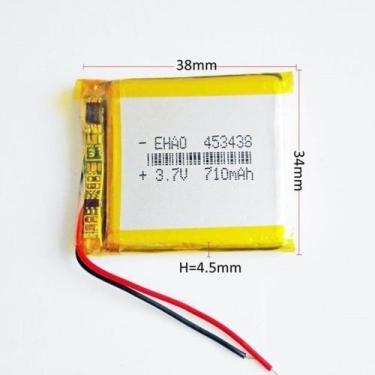 Imagem de Bateria 710 Mah  E 3,7v  4,5mm X 34mm X 38mm 2 Fios - - bgb