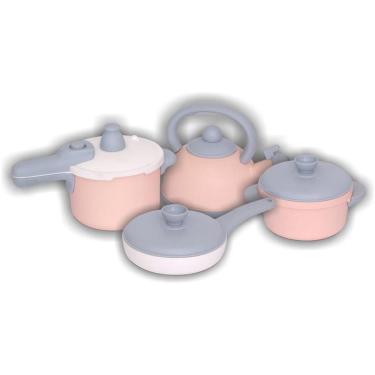 Imagem de Brincando De Casinha Kit Panelas Baby Gourmet 4 Pçs 
