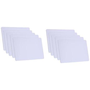 Imagem de Kit 10x cartão de proximidade branco rfid frequência 125khz - garen
