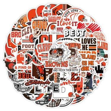 Imagem de Jemattely Adesivos de equipe de rúgbi - Adesivos impermeáveis de vinil de rúgbi de futebol para fãs de times - 75 peças para garrafas de água, bagagem, laptop, snowboard, decoração de telefone para