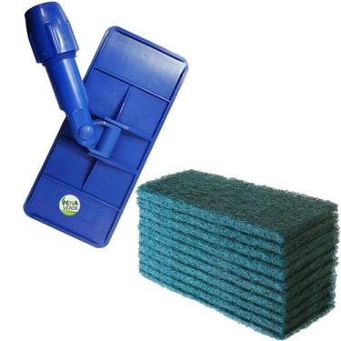 Imagem de Kit Suporte LT Limpa Tudo Junção Articulada + 10 Unidades Fibras Limpe