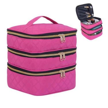 Imagem de Bolsa de maquiagem LANDFOBO, organizador de viagens de três camadas, v