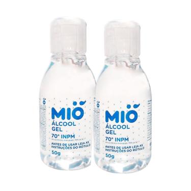 Imagem de Kit 2 Álcool Gel 70% Mió Antisséptico 50g