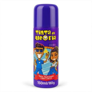 Imagem de Tinta Da Alegria Spray Infantil Cabelo Maluco Roxo 150ml