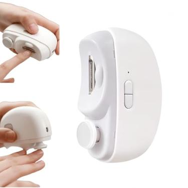 Imagem de Tpsofy Cortador De Unhas Elétrico Magnético 2 Em 1 Para Aparar E Lixar, Design De Lâmina Espiral Para Lixamento Suave De 360°, Coleta Automática De Pó De Unha E Assistência De Holofote Para Uso Notu