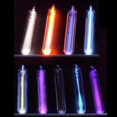 Imagem de Joytech 9PC Noble Gases Tube Glass Sealed Rare Gases Neon Light Tesla Coil Demonstration Prop Scientific Exhibition SS25