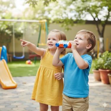 Imagem de Binóculo Infantil Musical com Luzes Coloridas e Sons Divertidos para Criança