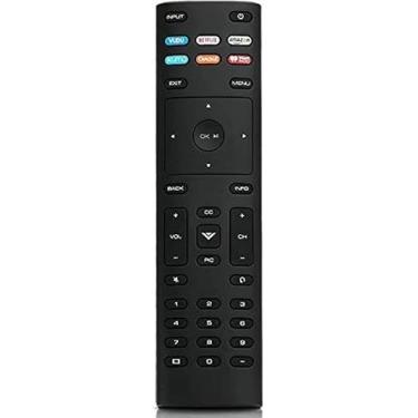 Imagem de Novo controle remoto de substituição para Vizio (XRT136) com teclas de atalho Vudu/Netflix/Prime Video - Preto
