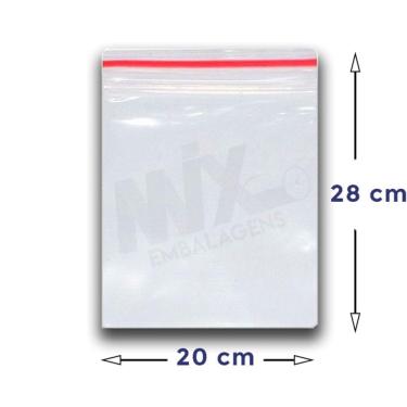 Imagem de Saco Zip Lock Hermético N9 - 20x28 - C/ 100 Unid.