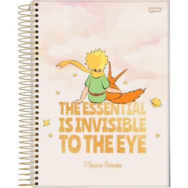 Imagem de Jandaia - Caderno Espiral Universitário CD 1 Matéria 96 Fls O Pequeno Príncipe Rosa 2026 FSC