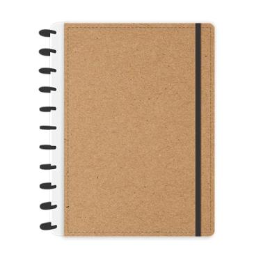 Imagem de Caderno de Discos Capa Dura A4 Kraft Preto com 80 folhas abyara graf cod 3448 (tipo caderno inteligente)