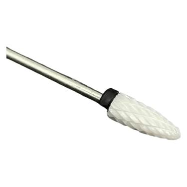 Imagem de 1 peça de brocas de cerâmica para unhas, cortador rotativo, aparelho de limpeza para manicure, acessórios de máquina de trituração de unhas, ferramentas de gel de unhas