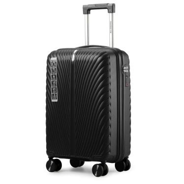 Imagem de Mala de Viagem 10kg de Bordo em Polipropileno e Zíper Duplo Antifurto com Rodas 360º e Cadeado - Padrão Anac - Allabard