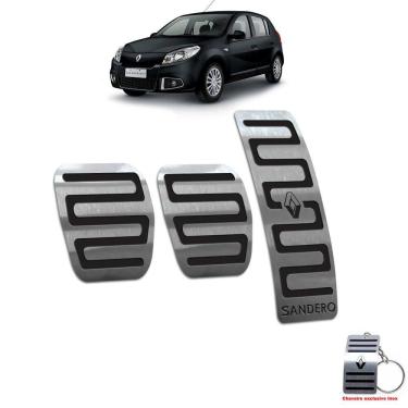 Imagem de Pedaleiras Renault Sandero 2008 A 2013 Preto