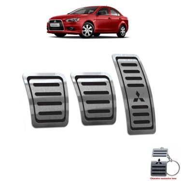 Imagem de Pedaleira Em Aço Inox Lancer 2007/2019 Manual Preto