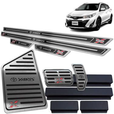Imagem de Soleira Pedaleira Descanso Yaris X-Way 2018 A 2020 Preto AR