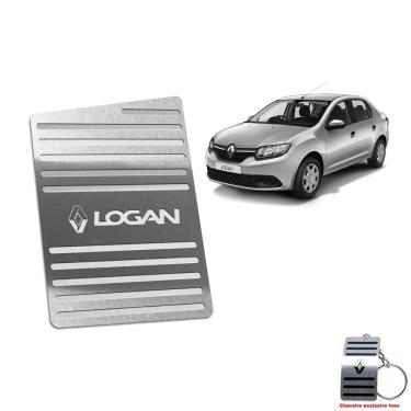 Imagem de Descanso de Pé Renault Em Aço Inox Logan 2014 A 2019 Prata