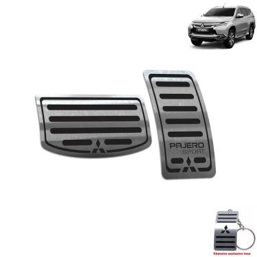 Imagem de Pedaleira Automático Mitsubishi Pajero Sport 2019 2021 Preto