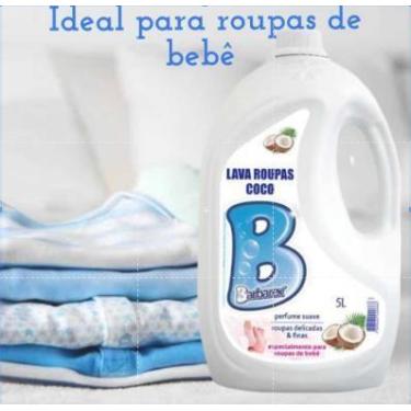 Imagem de Sabão Líquido de Coco Lava Roupas Para Bebe 5 litros Barbarex