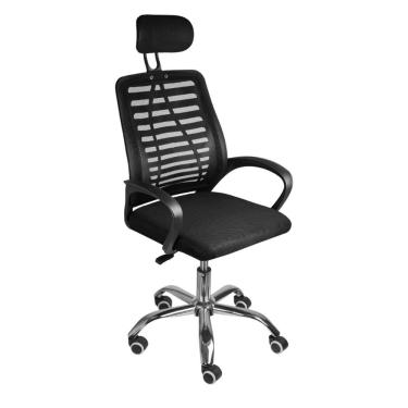 Imagem de Cadeira de Escritório Giratória Viena Preto Encosto Tela Mesh Or Design