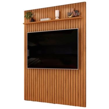 Imagem de Painel TV 65 Pol 183cm Suspenso Ripado Noah D04 Freijó - Mpozenato