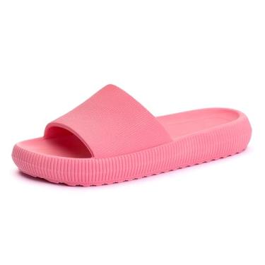 Imagem de Genérico Chinelo Slide Nuvem Unissex, Preto, Sintético, Antiderrapante, Ortopédico, Plataforma 3.5cm, Confortável, Casual, para Dia a Dia e Lazer (Rosa, BR, Adulto, Numérico, 34)