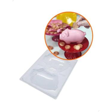 Imagem de Forma para Chocolate com Silicone Cofrinho de Chocolate 230g cod. 9927