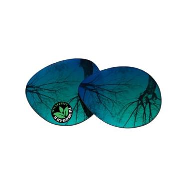 Imagem de Raydi Lentes de reposição de policarbonato para óculos de sol Ray-Ban Meta RW4013F Headliner (Gen 2) 51 mm, Verde esmeralda espelhado - polarizado, One Size