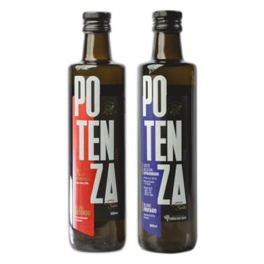 Imagem de Azeite de Oliva Extra Virgem Potenza Blend Frutado e Blend Intenso 2x500ml