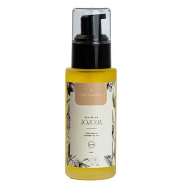 Imagem de Frasco de vidro de 50 ml prensado a frio puro de óleo de jojoba - Ligh