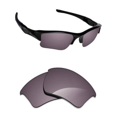 Imagem de Alphax Lentes de reposição polarizadas para óculos de sol Oakley Flak Jacket XLJ OO9009 - Opções, Irídio cinza espelhado