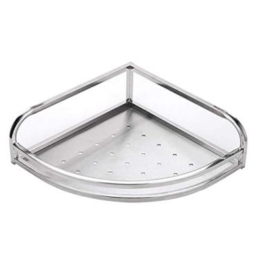 Imagem de Prateleira de canto para temperos, prateleiras de exibição de especiarias, prateleira montada na parede, organizador de utensílios de cozinha, banheiro e prateleira