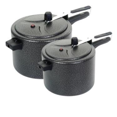 Imagem de Panelas de Pressão, Revestimento Antiaderente que Não Descasca, Cozinha Mais Rápido e Mantém os Nutrientes(3 LITROS & 10 LITROS)