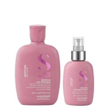 Imagem de Kit Alfaparf Semi Di Lino Moisture - Shampoo 250ml + Fluído 125ml