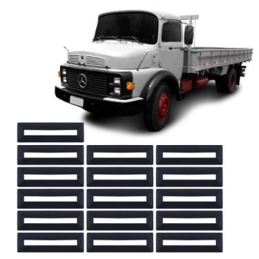 Imagem de Kit borracha dobradiça porta mb 1113 2013 s/aba 16 - peças - VERLI