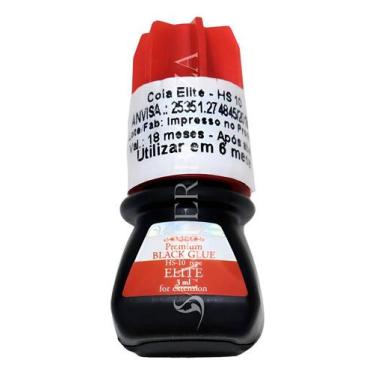 Imagem de Cola Elite Hs10 3ml Extensão Alongamento De Cílios Pro Preto - Master