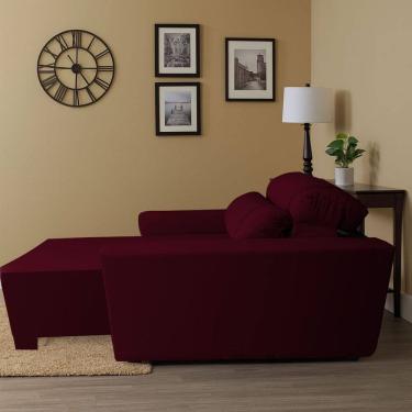 Imagem de Poltrona Retratil e Reclinavel Com Porta Copo Maisa Bordo