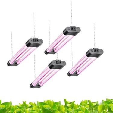 Imagem de Pacote com 4 lâmpadas LED Grow Lights Full Spectrum Plug & Hang de 16 