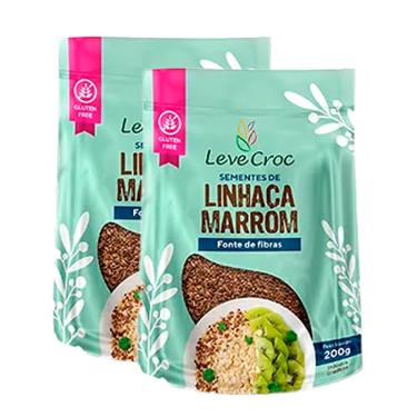 Imagem de Kit 2X: Linhaça Marrom Sem Glúten Leve Crock 200g