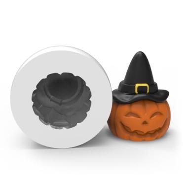 Imagem de Molde De Silicone AbóBora Halloween Com ChapéU | Para Velas, Sabonetes Artesanais E Resina | DecoraçãO Dia Das Bruxas | Forma De Silicone FlexíVel